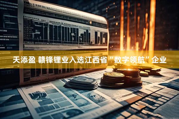 天添盈 赣锋锂业入选江西省“数字领航”企业
