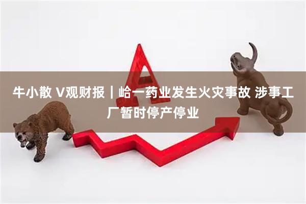 牛小散 V观财报｜峆一药业发生火灾事故 涉事工厂暂时停产停业